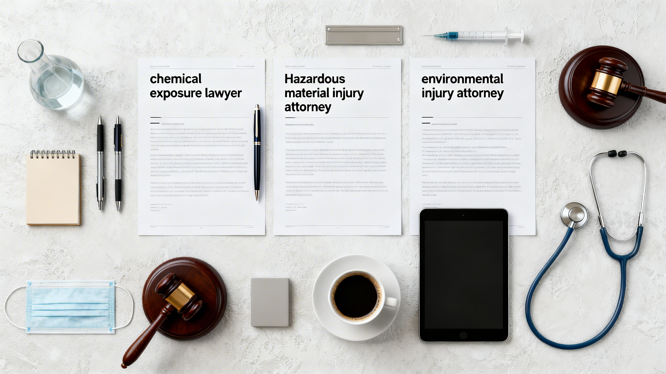 Expert Toxic Tort Attorneys: Handling Cases of Chemical, Hazardous Material, and Environmental Exposures